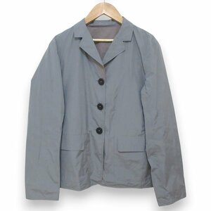 美品 JIL SANDER ジルサンダー リバーシブル ナイロンジャケット サイズ36 グレー×チャコールグレー ◆