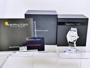 ★稼働良品　1円スタート　ハミルトン HAMILTON　カーキフィールド H685510 SS×革 QZ シルバー文字盤　ギャランティー、取説付き