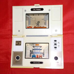 ◆Nintendo 任天堂 GAME&WATCH ゲーム＆ウオッチ OIL PANIC オイルパニック オマケ電池つき