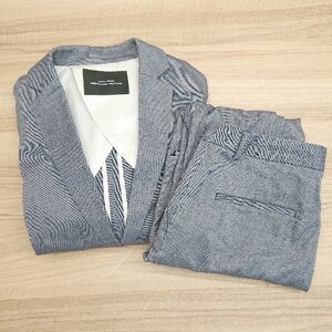 ◇ UNITEDARROWS greenlabelrelaxing 背抜き カジュアル フォーマル S セットアップ スーツ サイズ36 ブルー メンズ E