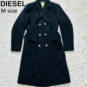 DIESEL ディーゼル ウール チェスターコート ロングコート ヴィンテージ 黒 古着