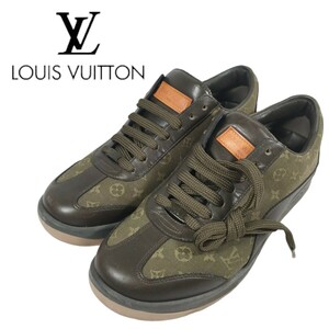 LOUISVUITTON スニーカー モノグラム グリーン ルイ・ヴィトン カーキ