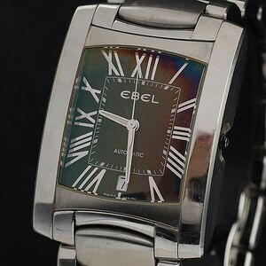 1円 エベル ブラジリア E9120M41 AT/自動巻き 黒文字盤 デイト メンズ腕時計 NGM 5491200 6NBT