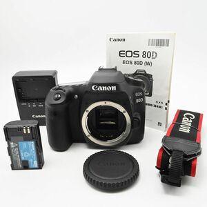 新品級の極上美品/動作◎　キヤノン Canon デジタル一眼レフカメラ EOS 80D ボディ EOS80D ブラック