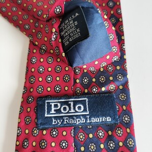 POLO by RALPH LAUREN（ ポロバイラルフローレン）赤ミニ丸グラデーションネクタイ