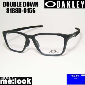 OAKLEY オークリー OX8188D-0156 眼鏡 メガネ フレーム DOUBLE DOWN ダブルダウン マットサテンブラック アジアンフィット　度付可