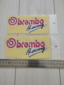 bremboステッカー　２枚セット　ブレンボ　車ステッカー　バイクステッカー　レーシングステッカー　カーステッカー　ブレンボステッカー