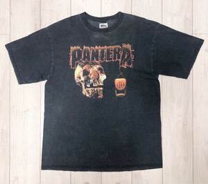 PANTERA BLACK TOOTH DRINK IT OR WEAR IT TULTEX 90s XL パンテラ ビンテージ Tシャツ ブラック 黒 ヴィンテージ バンドTシャツ メタルT