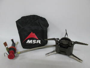 【0606n S10875】MSR XGK-EX ガソリンストーブ シングルバーナー フューエルポンプ 収納袋付き 