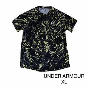 新品 正規品【UNDER ARMOUR/アンダーアーマー】メンズ UAテック ショートスリーブTシャツ 「ノベルティ」◆ブラック 黒◆XL◇