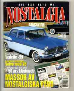 【d2307】96.5・6 NOSTALGIA MAGAZINE／フォードクラウンビクトリア、ベスパ・ストーリー、ヴデット1958-61、...