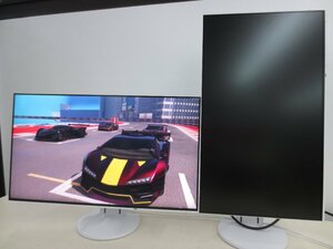 美品極上　使用時間2490H ワイドモニター EIZO　FlexScan　EV2451 24インチ ワイド 横型 回転 縦型サブモニター 高さ調整