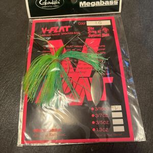 新品　メガバス　 Vフラット3/16oz ライムグリーン　Megabass V-FLAT ブイフラット スピナーベイト スピナベ　V FLAT 55 b