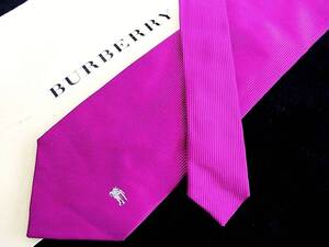 ■E5141N●良品●バーバリー【BURBERRY】【ロゴ入】ネクタイ