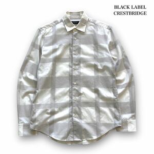 【BLACK LABEL CRESTBRIDGE】ブラックレーベルクレストブリッジ CBチェック 長袖シャツ ボタンダウンシャツ ドレスシャツ 三陽商会 