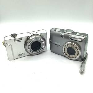 【23724】NIKON ニコン COOLPIX P4 CASIO カシオ EXILIM EX-ZS100 コンデジ カメラ2点セット 動作未確認 ジャンク品 二次流通品