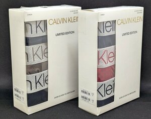 未使用品6枚セット【Calvin klein/カルバンクライン】ボクサーブリーフ Mサイズ LIMITED EDITION パンツ トランクス 紺 赤 黒 茶/ab5125