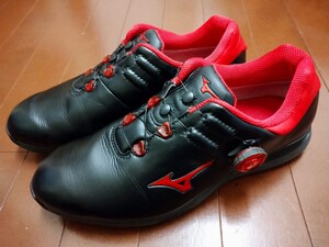 ★Used「MIZUNO GENEM メンズ ゴルフシューズ ジェネム010スパイクレス ボア ダイヤル式シューレース 3E 25.5cm」軽量撥水防水設計