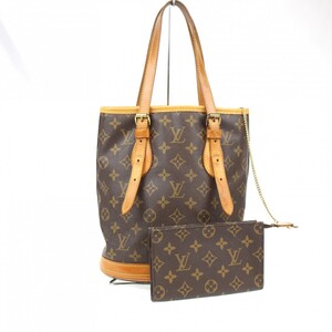 ◆ 1円 ～ ベタなし LOUIS VUITTON / ルイヴィトン モノグラム バケットPM M42238 トートバッグ ブラウン 152357