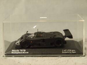 MAZDA 787B Homologation in Black 京商/Minichamps 1/43【紙箱無】