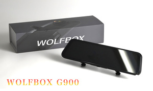 WOLFBOX G900 右側カメラ 4K+2.5K 超高画質 ミラー型ドライブレコーダー 24時間監視ケーブル 128GBSDカード付 テレビを超えるほどの美しさ