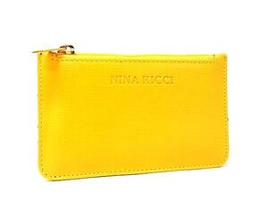 ■美品■ NINA RICCI ニナリッチ レザー コインケース コインパース 小銭入れ レディース イエロー系 DE3676