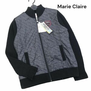 【新品】 Marie Claire SPORT マリクレール 秋冬 ニット切替 中綿 ウインドブレーカー ジャケット Sz.L　レディース ゴルフ　K3T01278_C#N