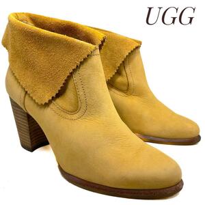 ☆即決・送料無料☆UGG アグ Nubuck Ankle Boots ヌバック アンクルブーツ ライトブラウン 23.5cm ブーツ カジュアル 本革 本皮 レディース