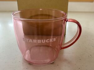 STARBUCKS スターバックス マグカップ 耐熱グラスマグ ピンク 355ml φ9㎝×H8.5㎝