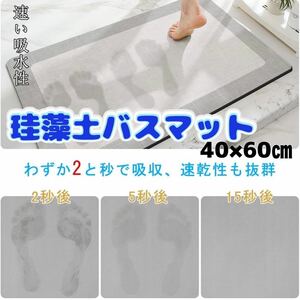 珪藻土バスマット　バスマット　マット　吸水　40×60 足ふき　洗面所　