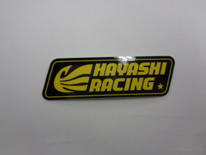 ［6609］HAYASHI RACING/ハヤシレーシング ステッカー 角型 (ミニサイズ) サイズ5.5センチ 正規品 新品