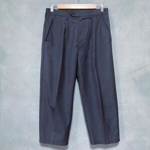 LUKER BY NEIGHBORHOOD ルーカーバイネイバーフッド 18/SS TACK PANTS ポリレーヨン 2タック ワイド スラックス パンツ size.S グレー 春夏