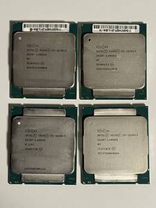 送料無料 intel XEON E5-2620V3 Intel CPU×4枚 2.40GHz/ターボ最大3.20Ghz 6コア 12スレッド ソケット FCLGA2011-3 サーバー用 【中古品】