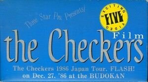 H00006196/VHSビデオ/チェッカーズ「The Checkers 1986 Japan Tour Flash !」