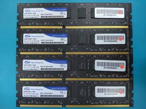 動作確認 Team製 DDR3 1600 8GB×4枚組=32GB 60250100430