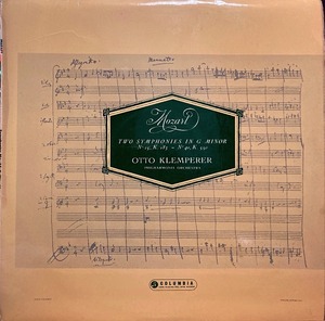 英COLUMBIA クレンペラー／モーツァルト 交響曲第25番, 40番