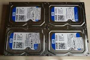 ４台セット WD 250GB×４ WD2500AAKX 3.5インチHDD SATA⑥