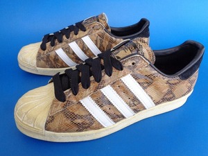 13046■美品 13年製 adidas originals superstar 80s snake wheat アディダス オリジナルス スーパースター スネーク 蛇 8.5 26.5 G95847