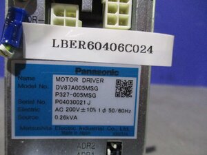 中古 PANASONIC MOTOR DRIVER DV87A005MSG P327-005MSG (LBER60406C024)