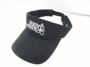 STUSSY CLASSIC 80s ハイビスカス ステューシー サンバイザー サイズ 約51cm 調整可 中古品 ◆120228