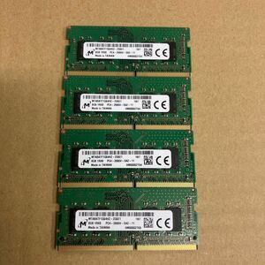 Z137 Micron ノートPCメモリ 8GB 1Rx8 PC4-2666V 4枚