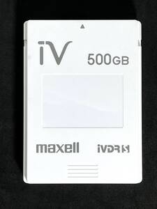 ★ 動作品 ★ 500GB ★　iVDR-S カセットハードディスク　500GB　ホワイト　マクセル/maxell　アイヴィ　M-VDRS　Wooo対応　⑦