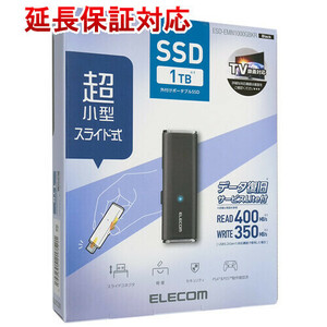 ELECOM エレコム 外付けポータブルSSD ESD-EMN1000GBKR ブラック 1TB [管理:1000018352]