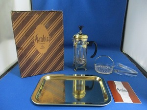 ★アラビカ 日本製 COFFEE＆TEAMAKER コーヒー＆ティーメーカー レモン皿セット お洒落 tm2302-24-8★