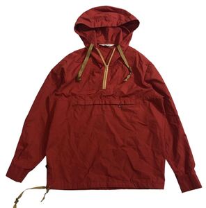 70s ヴィンテージ 白タグ ■ WOOLRICH ウールリッチ ■ ロゴ ラベル TALON タロン ジップ アノラック パーカ レッド系