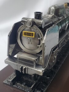 D51型 蒸気機関車 1/60 模型 国鉄動力車 労働組合 解散記念 鉄道グッズ 国鉄 SL コレクション デコイチ 置物 金属製★ara-05