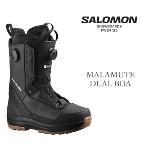 新品未使用 24-25 SALOMON BOOTS MALAMUTE DUAL BOA Black / Black / Black 27センチ 安心保証 即日発送 土日祝発送OK