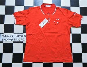 CASHING 半袖 ポロシャツ レディース M 赤 れ3293　ゴルフ　キャッシング　定価10000円