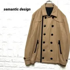 semantic design セマンティックデザイン ダブルPコートサイズL