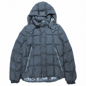 美品 16AW タトラス TATRAS BOESIO ダウン ジャケット コート ナイロン 中綿 ブルゾン アウター 上着 4 L ブラック MTA16A4379 ur53